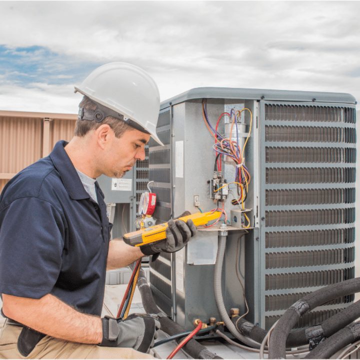Kitchener Duct Cleaning certified duct cleaning technician on a service call in Kitchener, Ontario